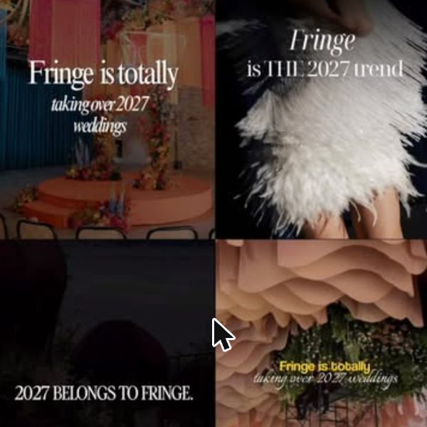 Fringe is taking over 2027 weddings