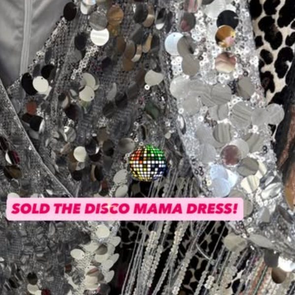 Silver sequin disco dress from the shop